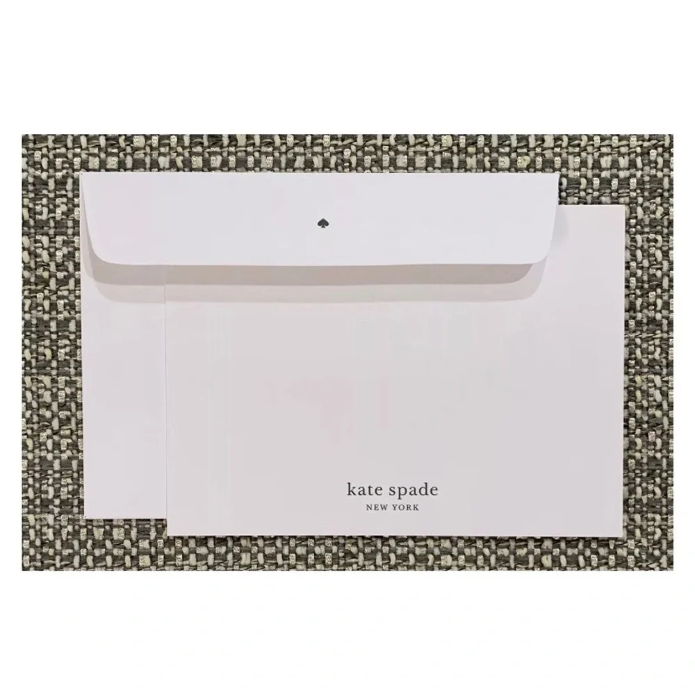 New Kate Spade 1 Medium Gift Box/1 Sticker/2 Tissues/1 Ribbon/1 Card/1 Envelope - Picture 6 of 7